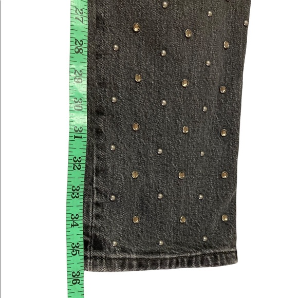 Levi’s 501 Cropped Studded 5 Pocket Button Fly Jeans Size 26x26 - Picture 11 of 13